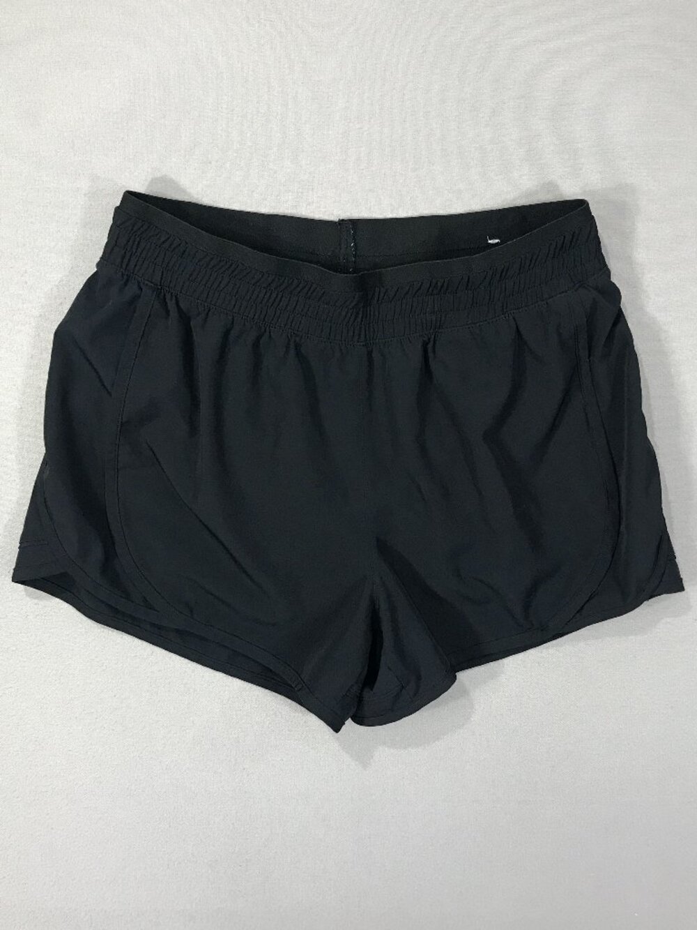 Tek Gear Shorts Women's Medium Black Pull On Lined Zip Pocket Workout Gear Run